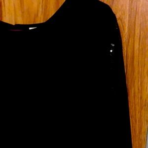 High Low Dressy Black Blouse